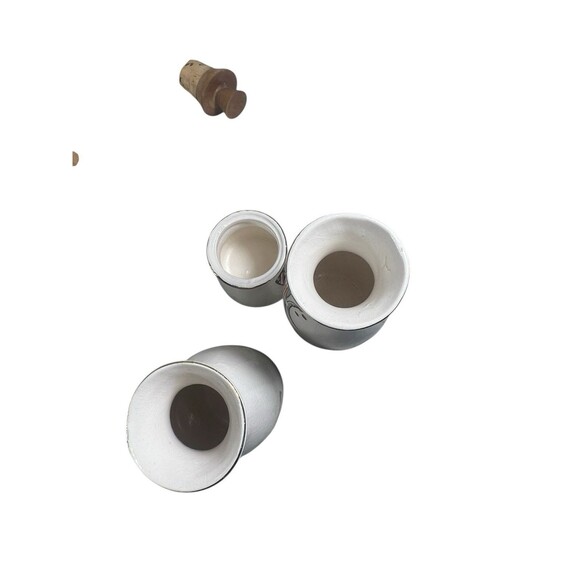 VTG Woodpecker Wood Ware Condiment Caddy Angel Fish Cruet Set 60s MCM Rare *READ - Picture 11 of 15